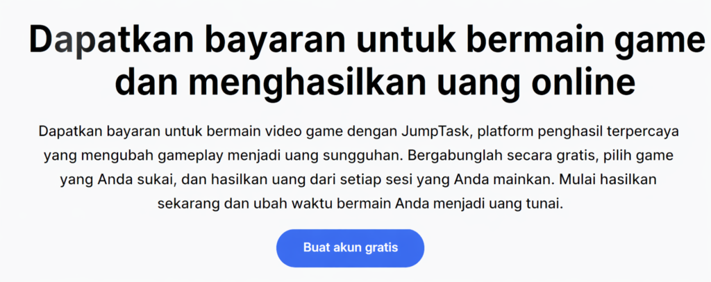 Kode Bonus Jumptask "tarylicydodu" Dapatkan Bonus 10% pada Penghasilan
